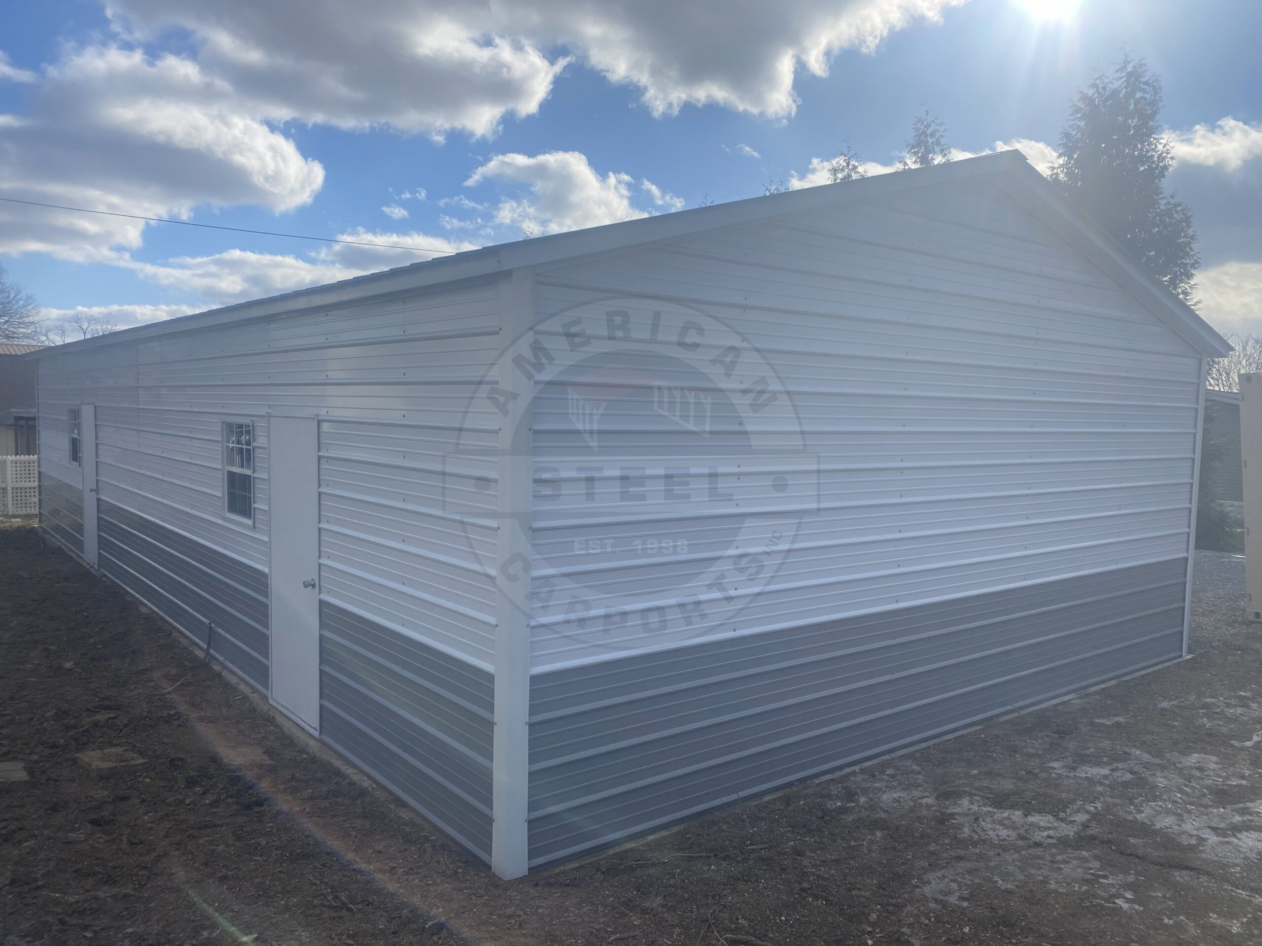 Metal-Steel-Garage-Rosharon-Texas
