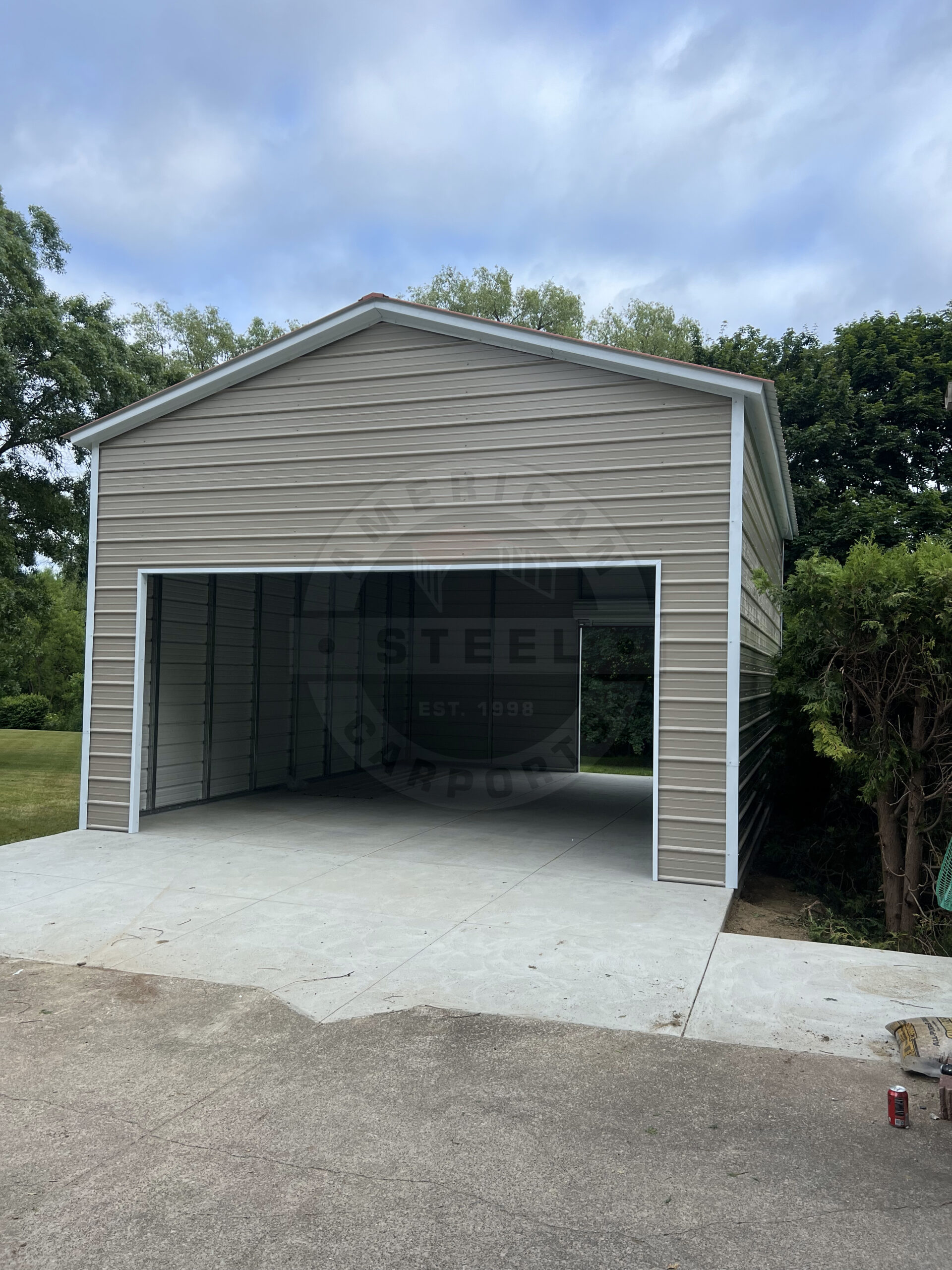 Round Rock TX Metal Garage