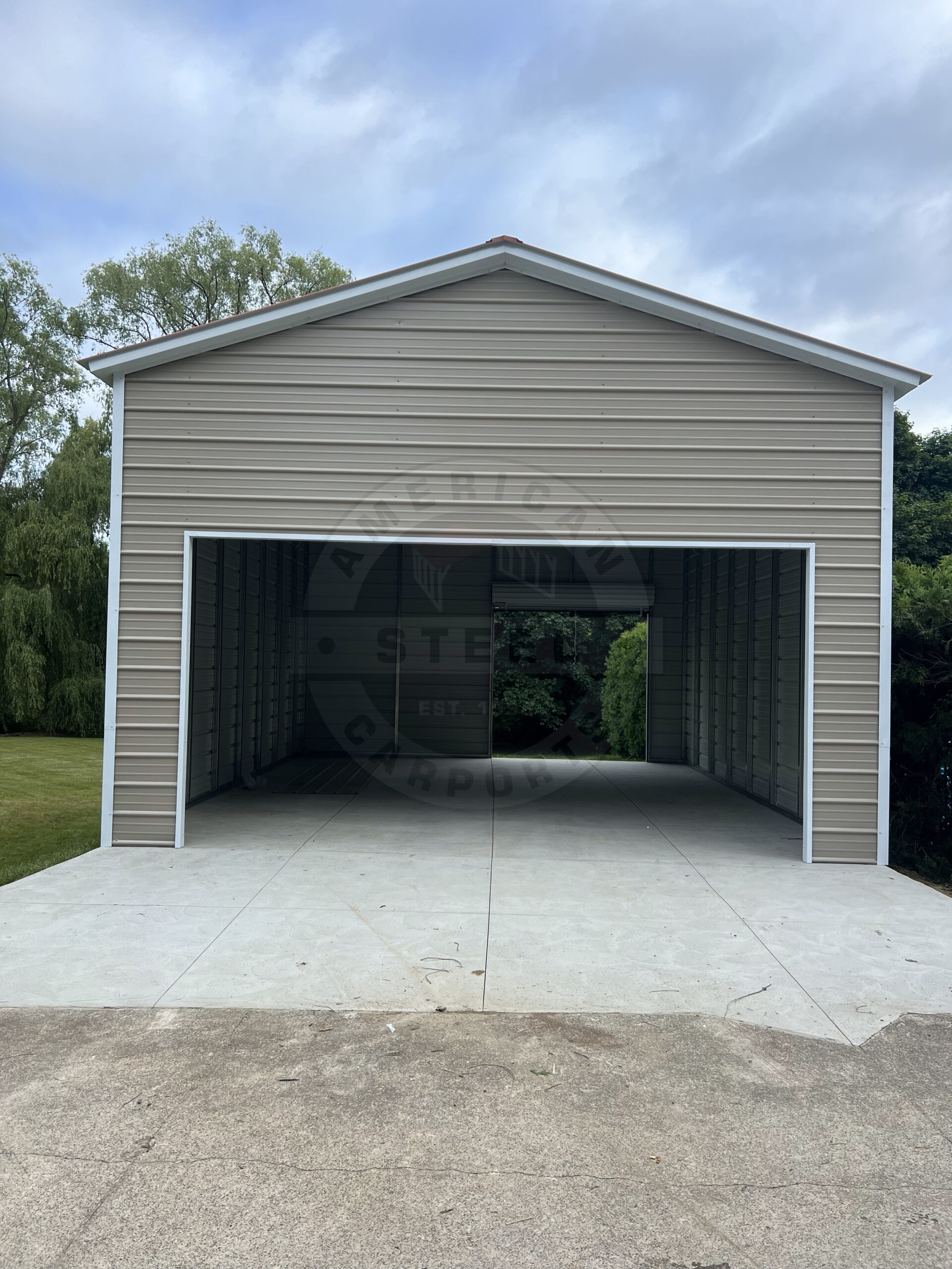 Round Rock TX Metal Garage