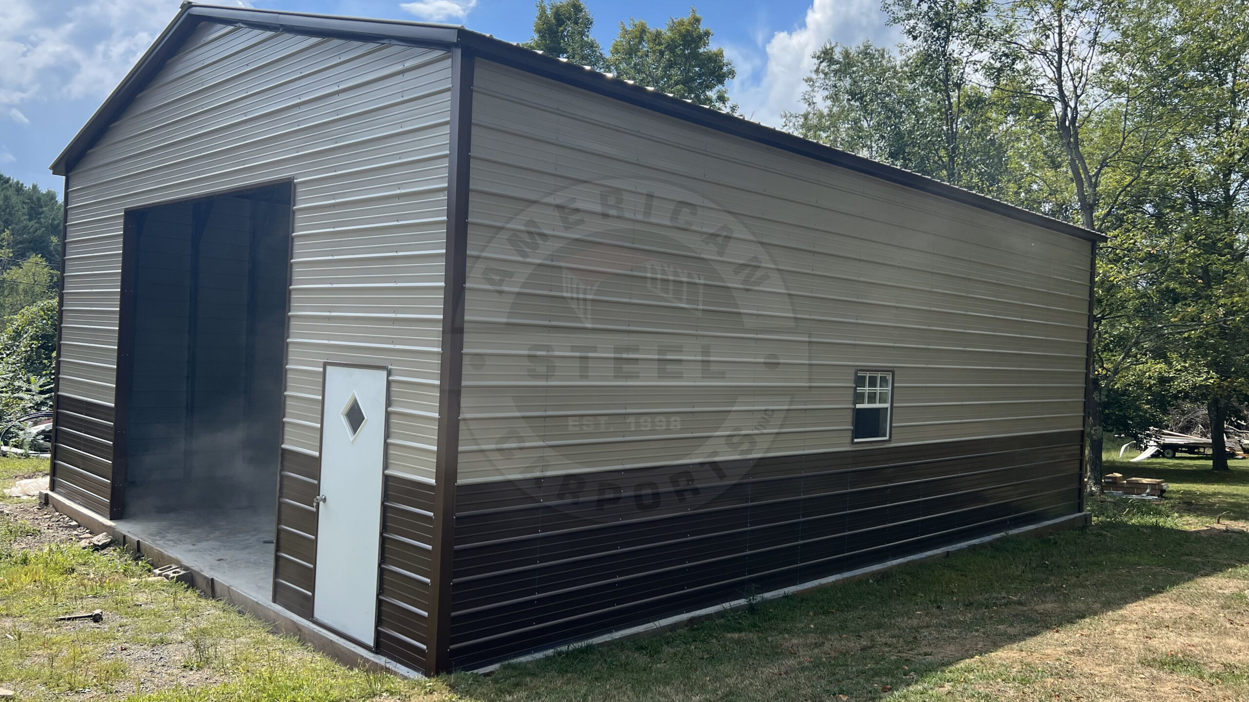 Metal-Steel-Garage-Roanoke-Texas
