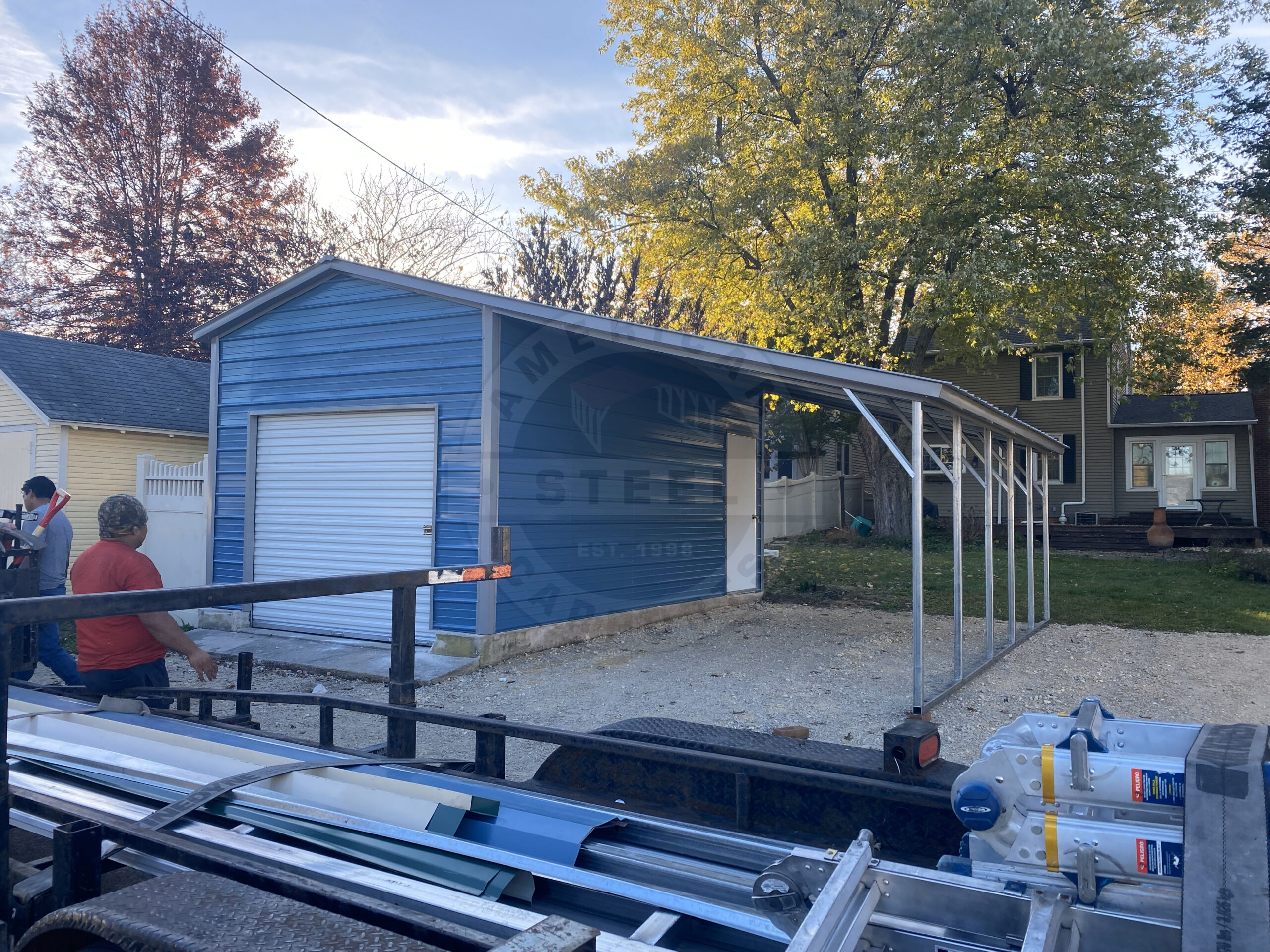 Metal-Steel-Garage-Custom-Westland-Texas