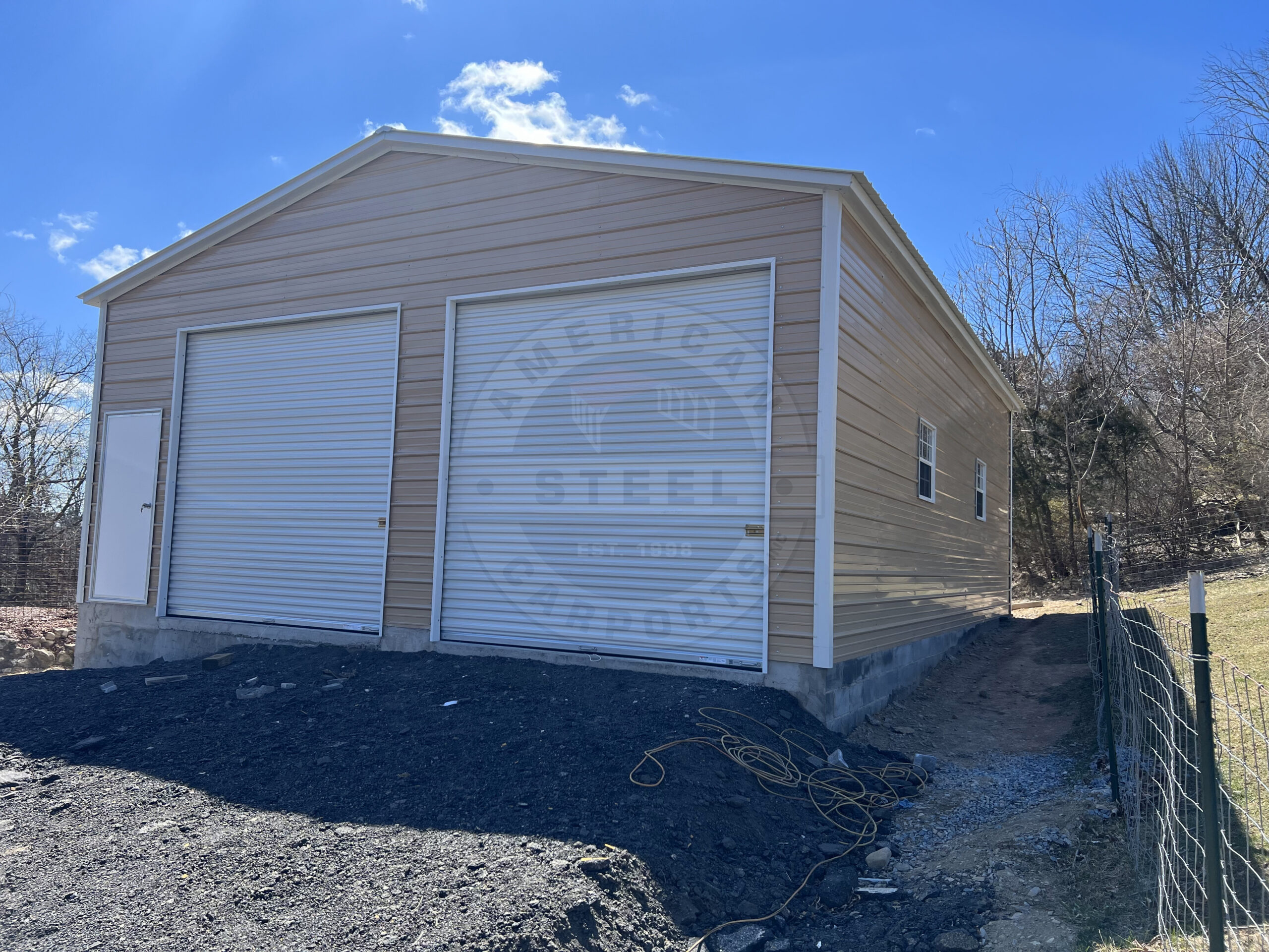 Metal-Steel-Garage-Lexington-Texas