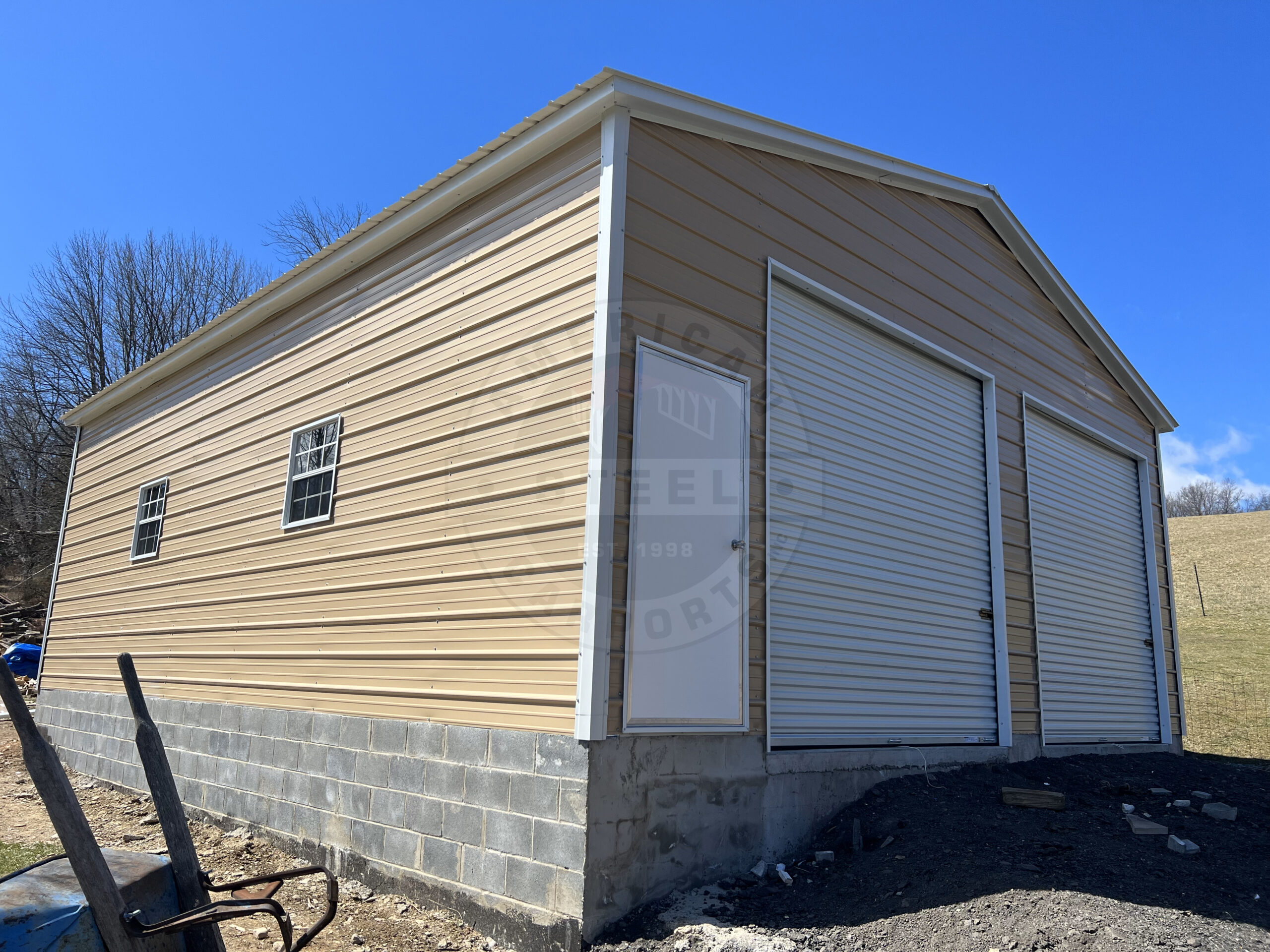 Metal-Steel-Garage-Lexington-Texas