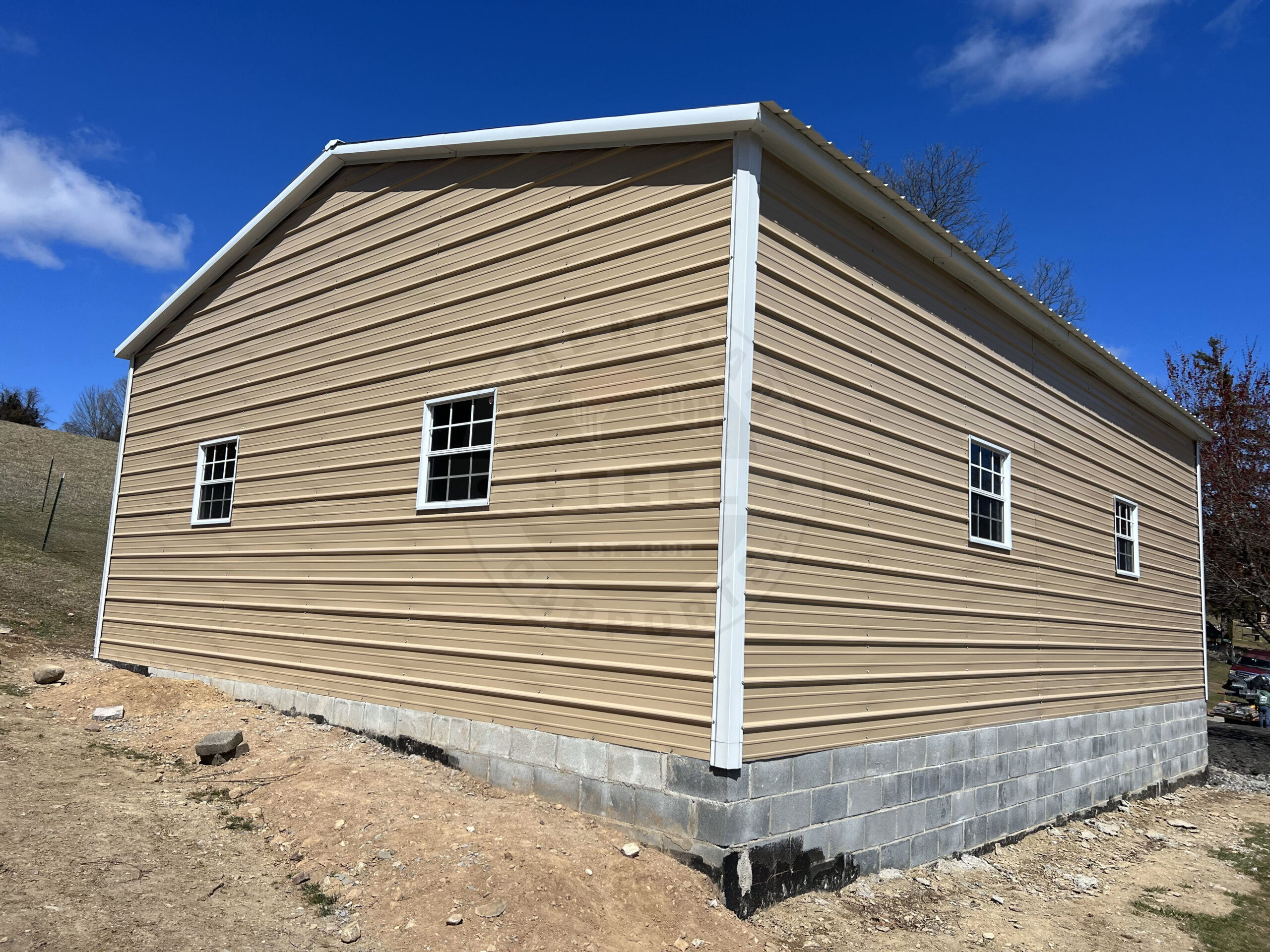 Metal-Steel-Garage-Lexington-Texas