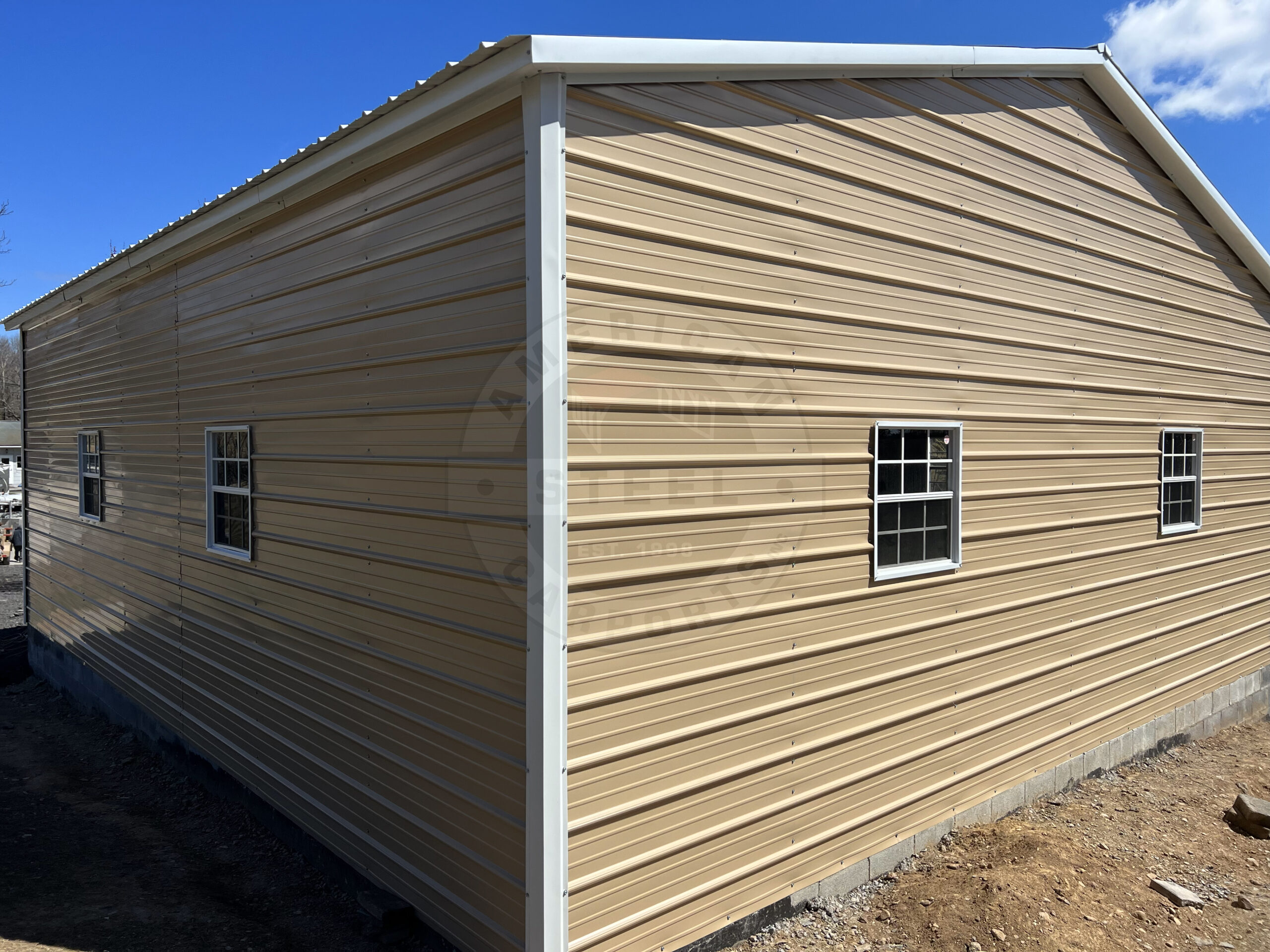 Metal-Steel-Garage-Lexington-Texas