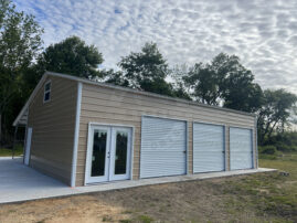 Metal-Steel-Garage-Custom-Round Rock-Texas