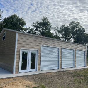 Metal-Steel-Garage-Custom-Round Rock-Texas
