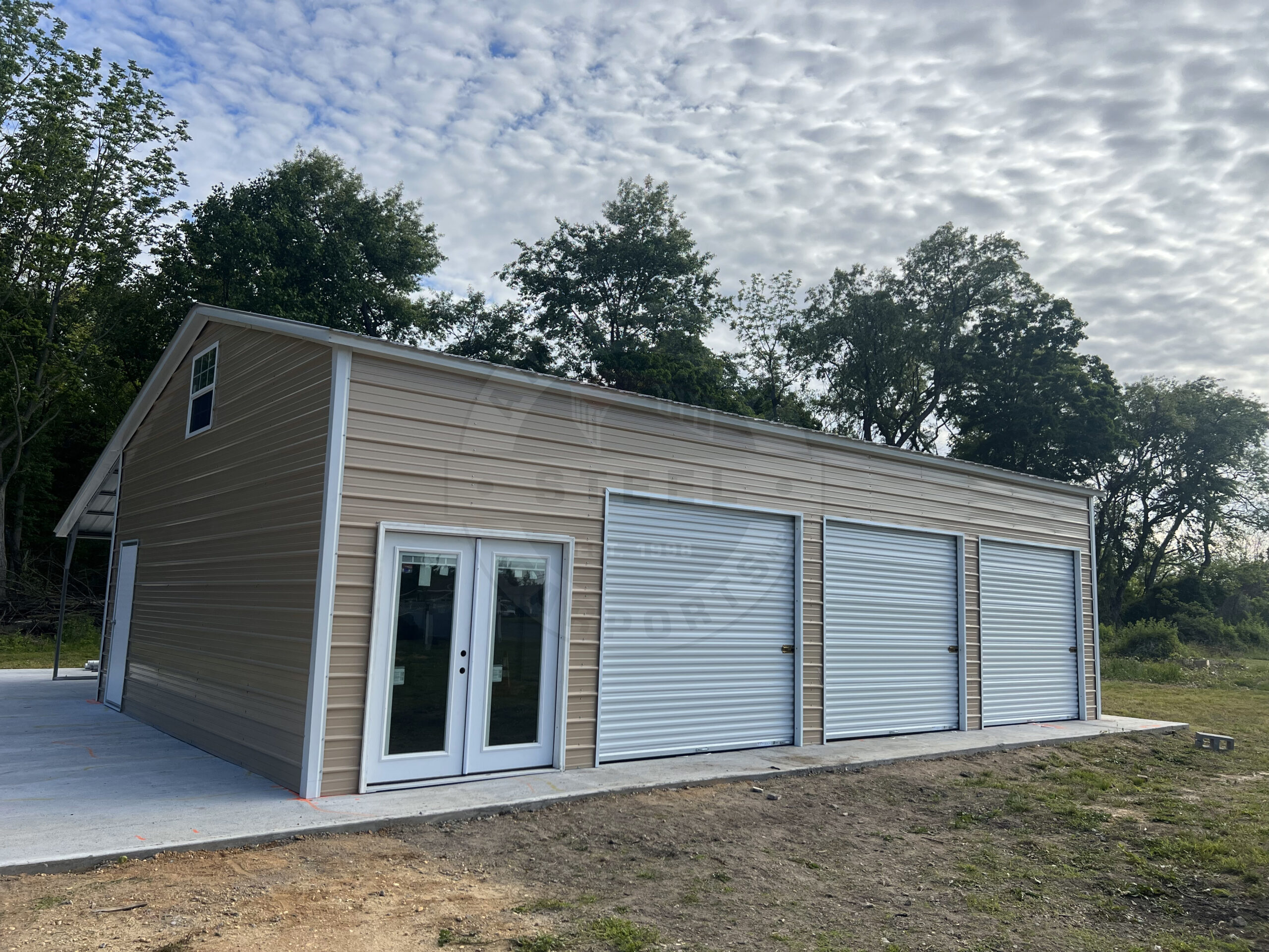 Metal-Steel-Garage-Custom-Round Rock-Texas