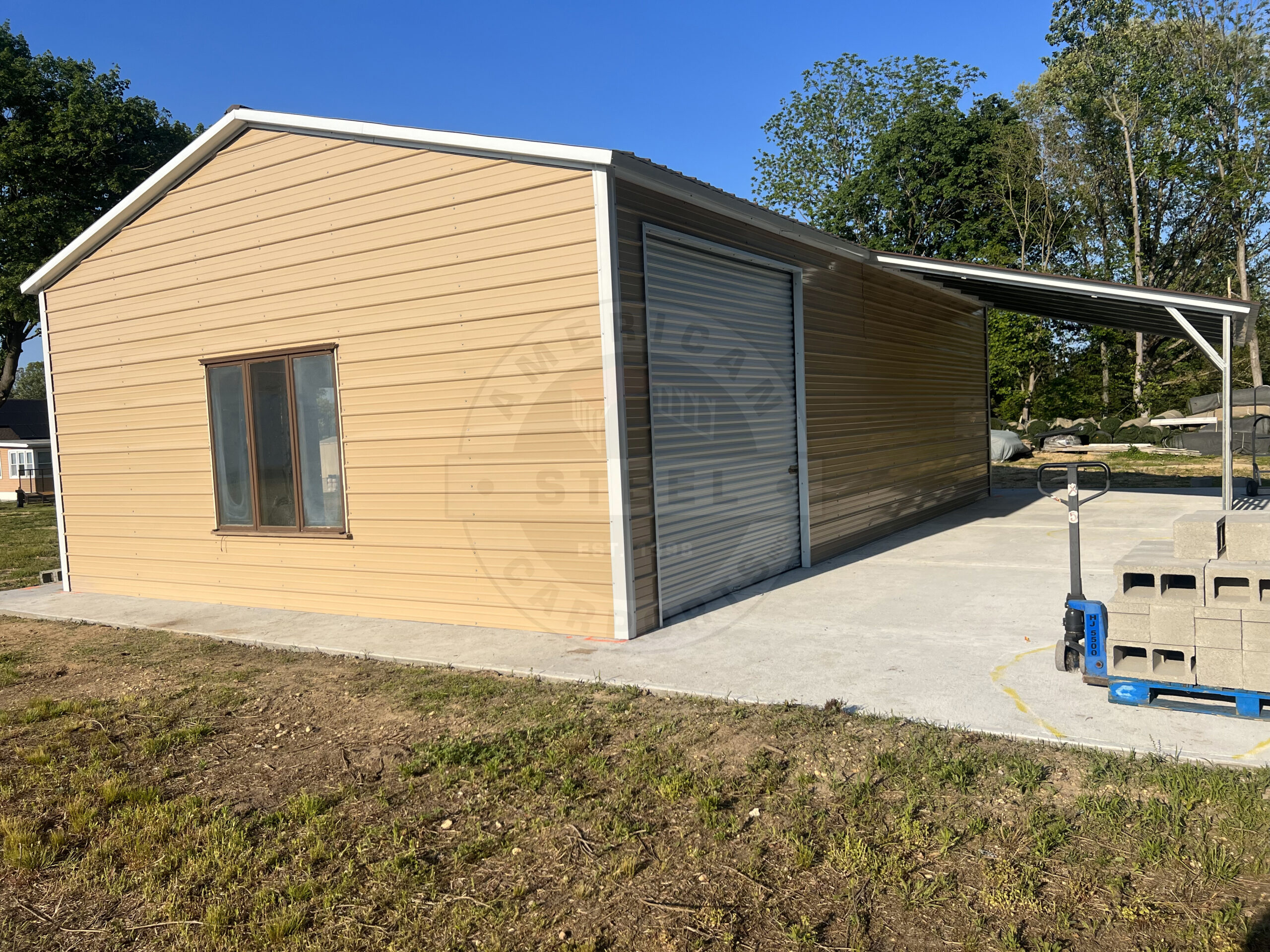 Metal-Steel-Garage-Custom-Round Rock-Texas
