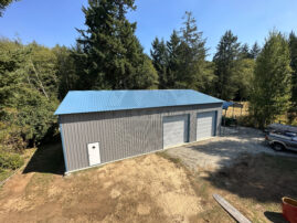 Clear-Span-Metal-Building-Garage-Jarrell-TX