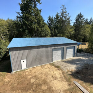 Clear-Span-Metal-Building-Garage-Jarrell-TX
