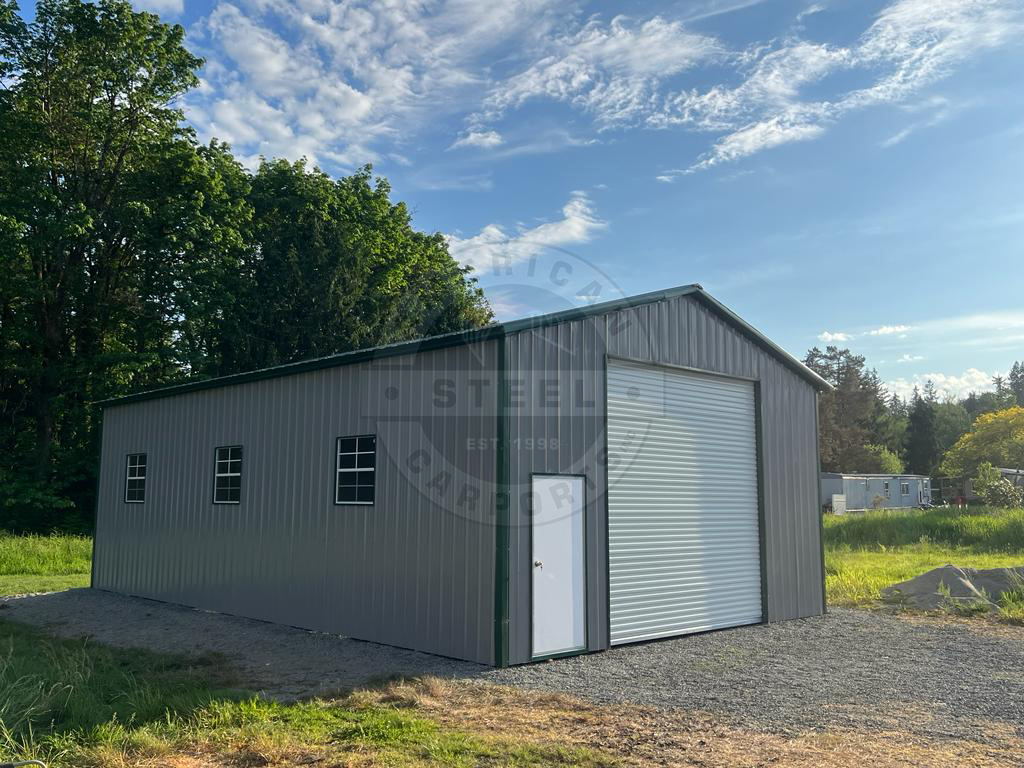 Bowie TX Metal Garage - Image 2