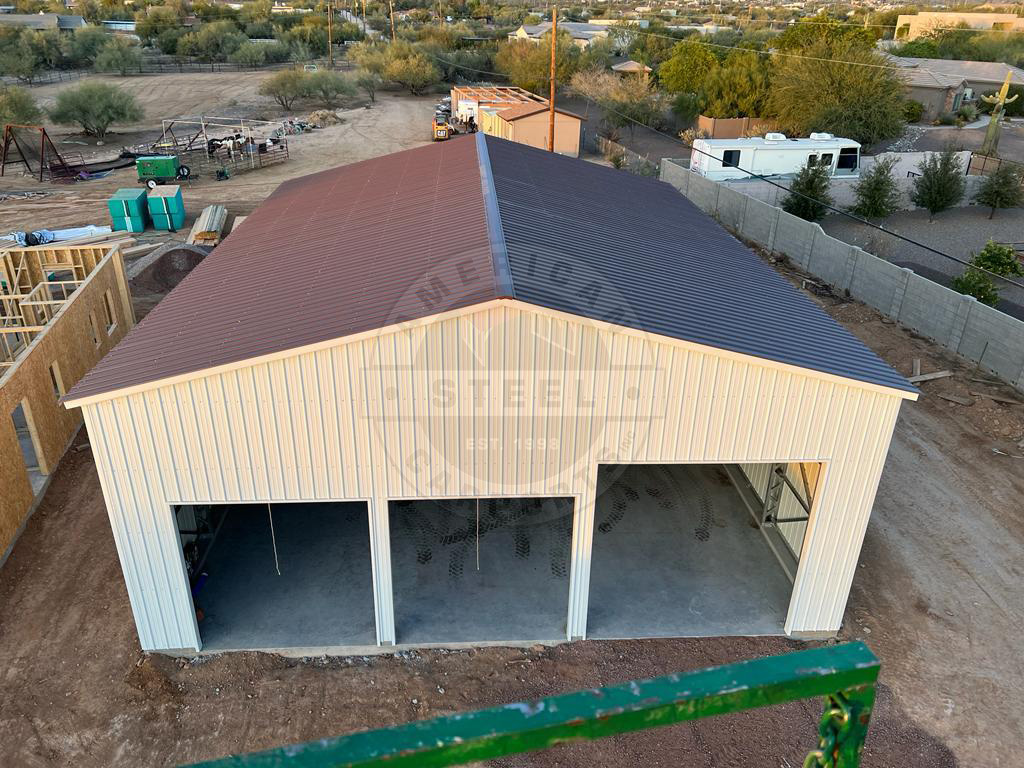Sunset TX Metal Garage