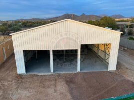 Sunset TX Metal Garage