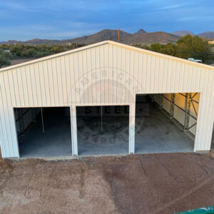 Sunset TX Metal Garage