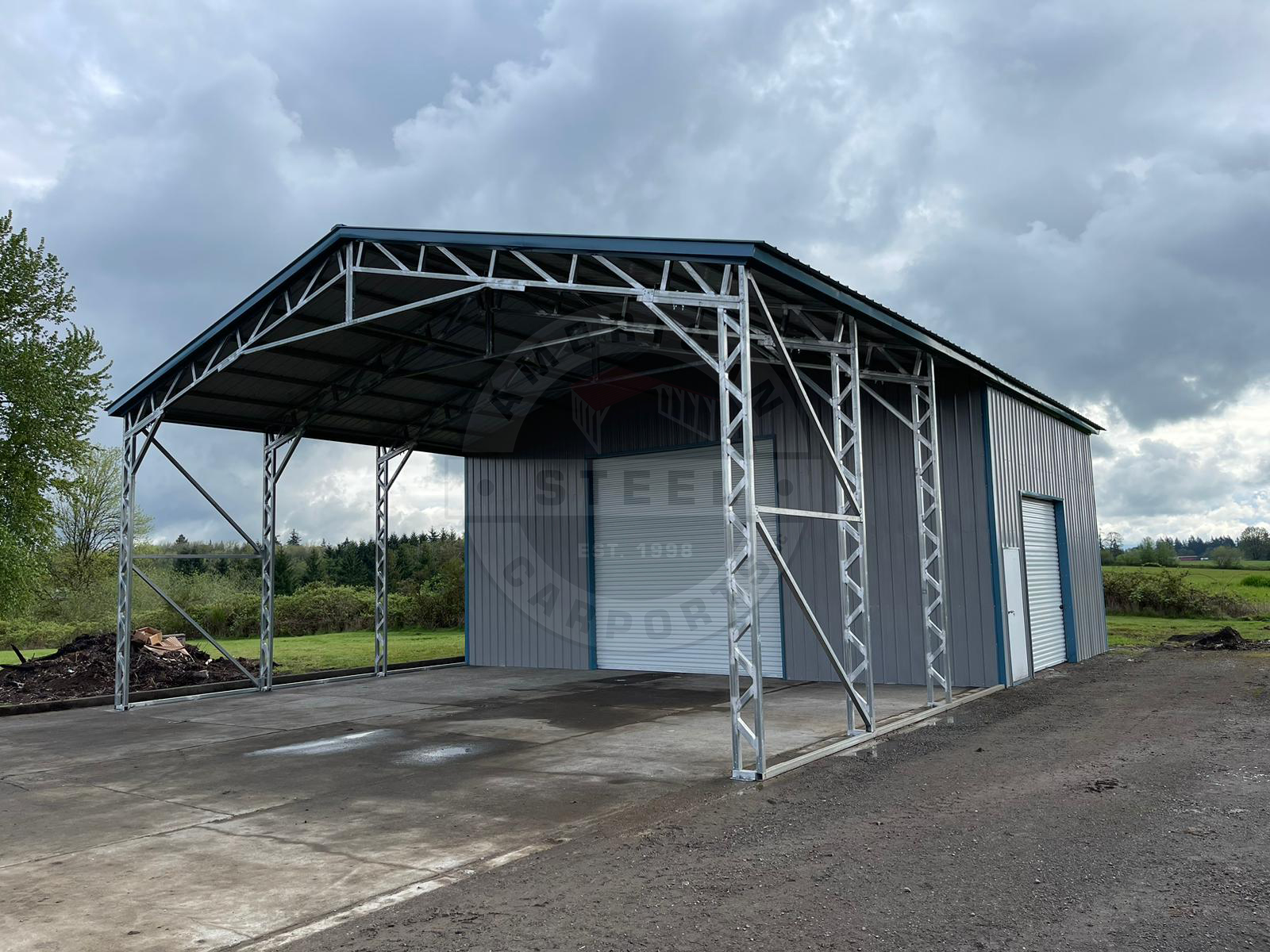 Coppell TX Metal Garage