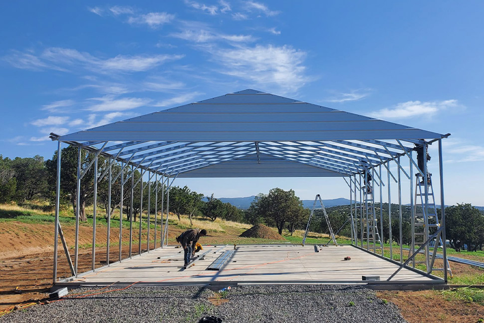 metal carport structure